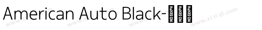 American Auto Black字体转换